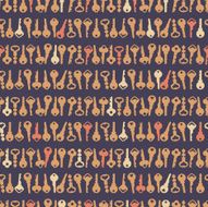Old Keys Seamless pattern