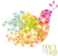 Spring dove of peace