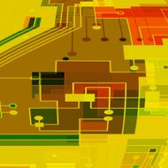 abstract color circuit board pattern background