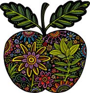 Ornate apple