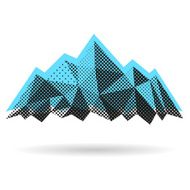 Mountain abstract isolated on a white background vector illustration N2