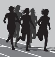 Track Meet - Girls Running