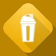 Vector icon of Shaker with a long shadow