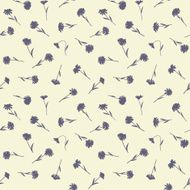 Seamless floral pattern with small wild flowers N2