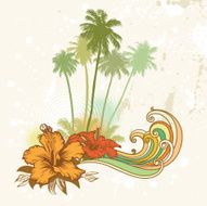 Vintage Tropical Postcard