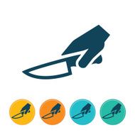 Hand With Knife Icon