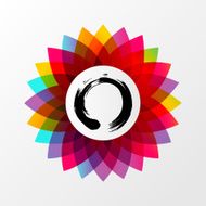 Zen lotus flower concept illustration