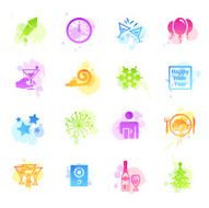 Stains Icons - New Year&#039;s Eve