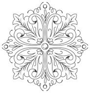 Ornate floral design N2