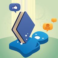 Falling book hit an avatar