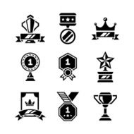 Set icons of awards and trophy N2