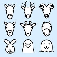 ZOO ICONS (outline) 2