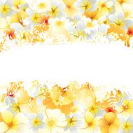 Exotic flowers design
