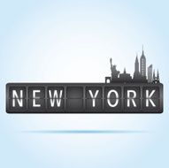 New York departure board