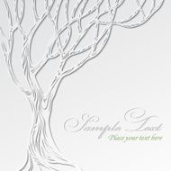 Paper tree vector illustration N5