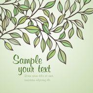 Spring Tree Branch Vector Illustration N3