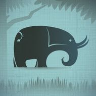 Elephant Silhouette N17