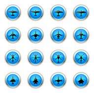 Blue Icons - Aircraft