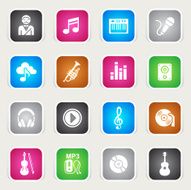 Multicolor Icons - Music