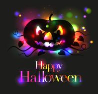 halloween pumpkin with message