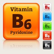 Vitamin B6 Multi Colored Button Set N2