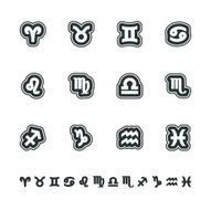 Horoscope Silhouette Icons