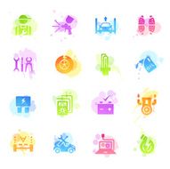 Stains Icons - Automobile Repair Shop