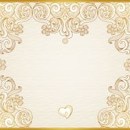 Vector seamless border in Victorian style N53
