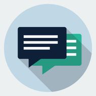 Vector bubble speech icon