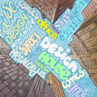 Hand drawn cityscape vector illustration N6