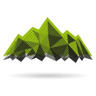 Mountain abstract isolated on a white background vector illustration N3