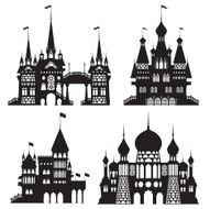 Castle Vintage Vector Set N2
