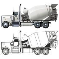 Concrete mixer truck