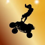 Vector silhouette of a man N1164