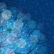 Winter background Illumination and snow N2