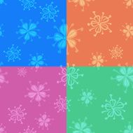 Set seamless floral backgrounds N2