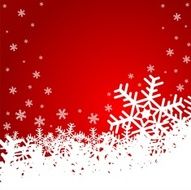 Christmas illustration with snowflakes