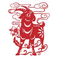 Papercut goat year of the goat 2015 N6