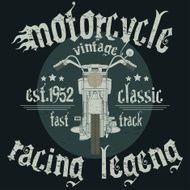 Motorcycle Racing Typography Graphics T-shirt Design N2