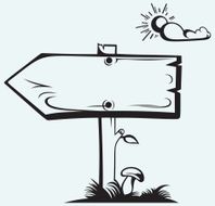 Wooden arrow board N6