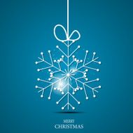 Christmas Snowflakes Background Vector Illustration N48