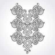 Vector ornate pattern in Victorian style N5