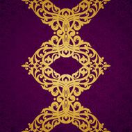 Vector seamless border in Victorian style N54
