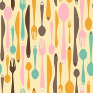 Abstract Cutlery Seamless Tile N2