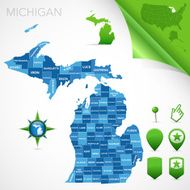 Michigan County Map