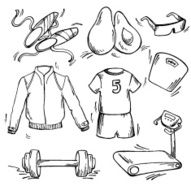 Set of sport icon N6
