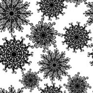 seamless pattern with snowflakes N30