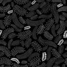 Leaves silhouettes seamless pattern