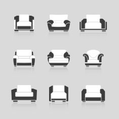 Set of sofas and armchairs N6