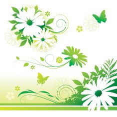 Flower Nature design elements